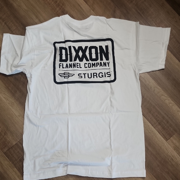 Dixxon Sturgis Motorcycle Rally White Logo Tee NWOT - Picture 3 of 6